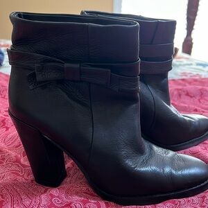 KATE SPADE black leather ankle boots. Excellent condition. Size 9.